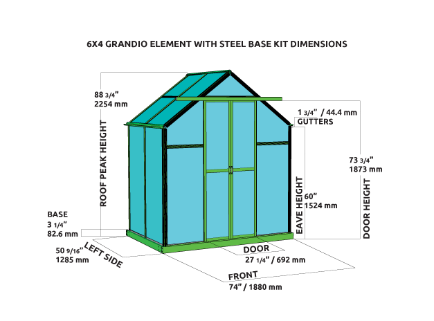 element 4x6 base kit dimension diagram