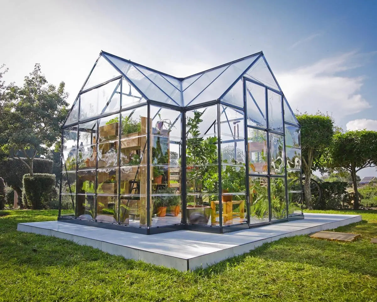 Victory® 10 ft. x 12 ft. Orangery Chalet Greenhouse | Palram-Canopia